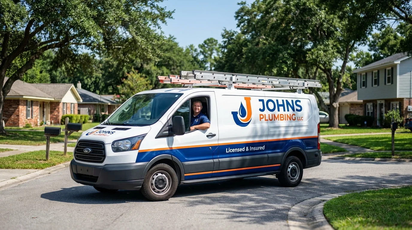 Johns Plumbing LLC service van in Duncannon, PA