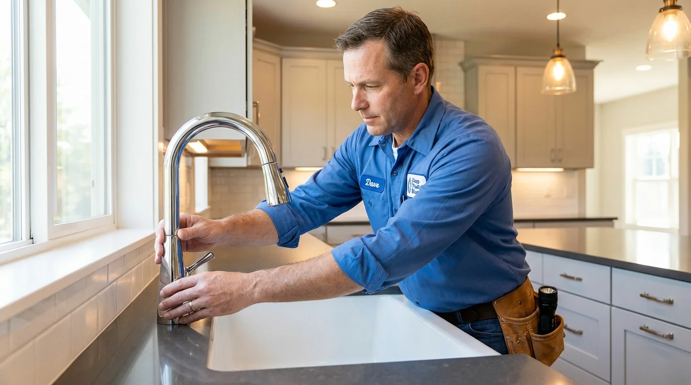 Kitchen faucet installation by Johns Plumbing LLC in Duncannon